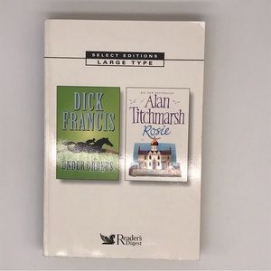Readers Digest Large Print 2 book Under Orders & Rosie